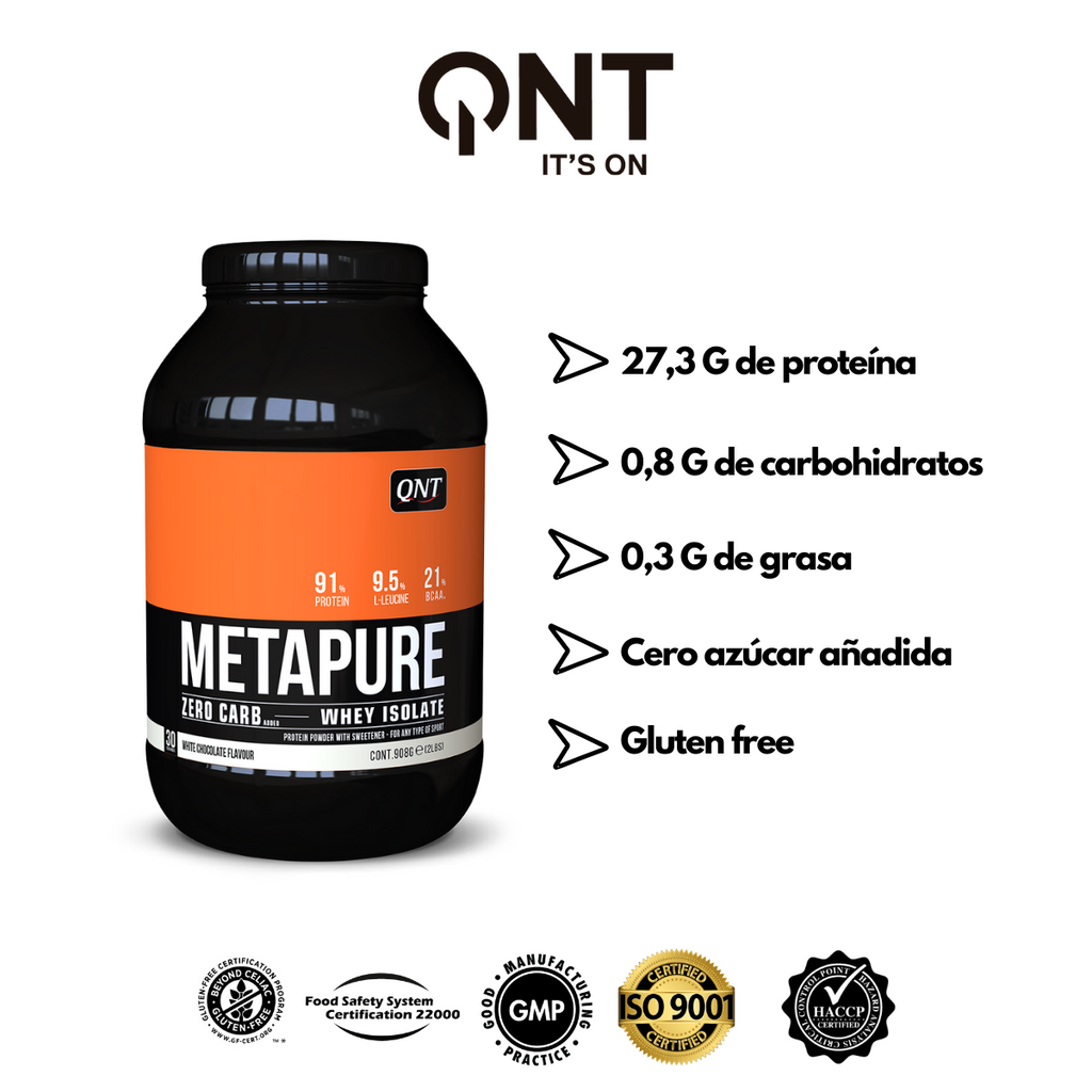 Metapure Whey Protein Isolate Zero Carb 908 Grs