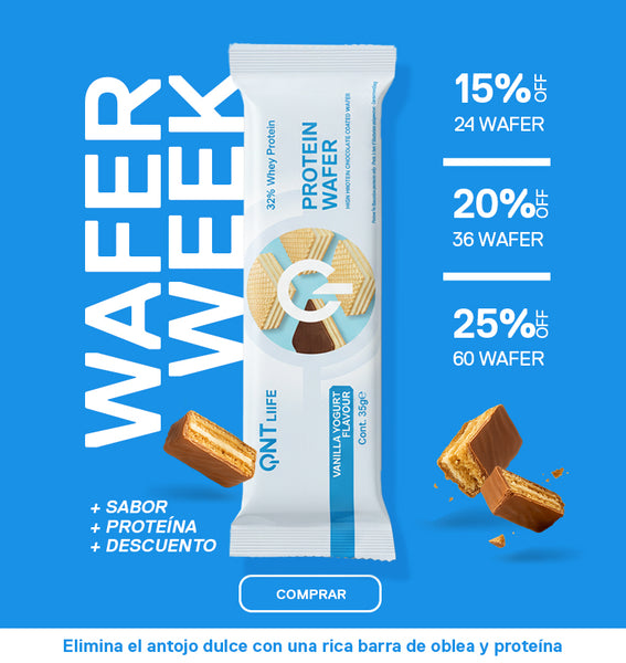 Caja De 12 Barras De Proteína Wafer Bar 12x35 Grs