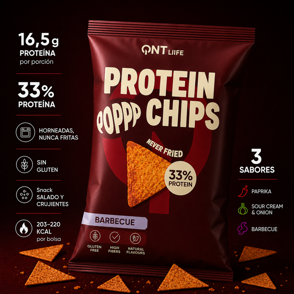Protein Chips  12 x 50 gr. | Snack salado con 16,5 gr de proteína