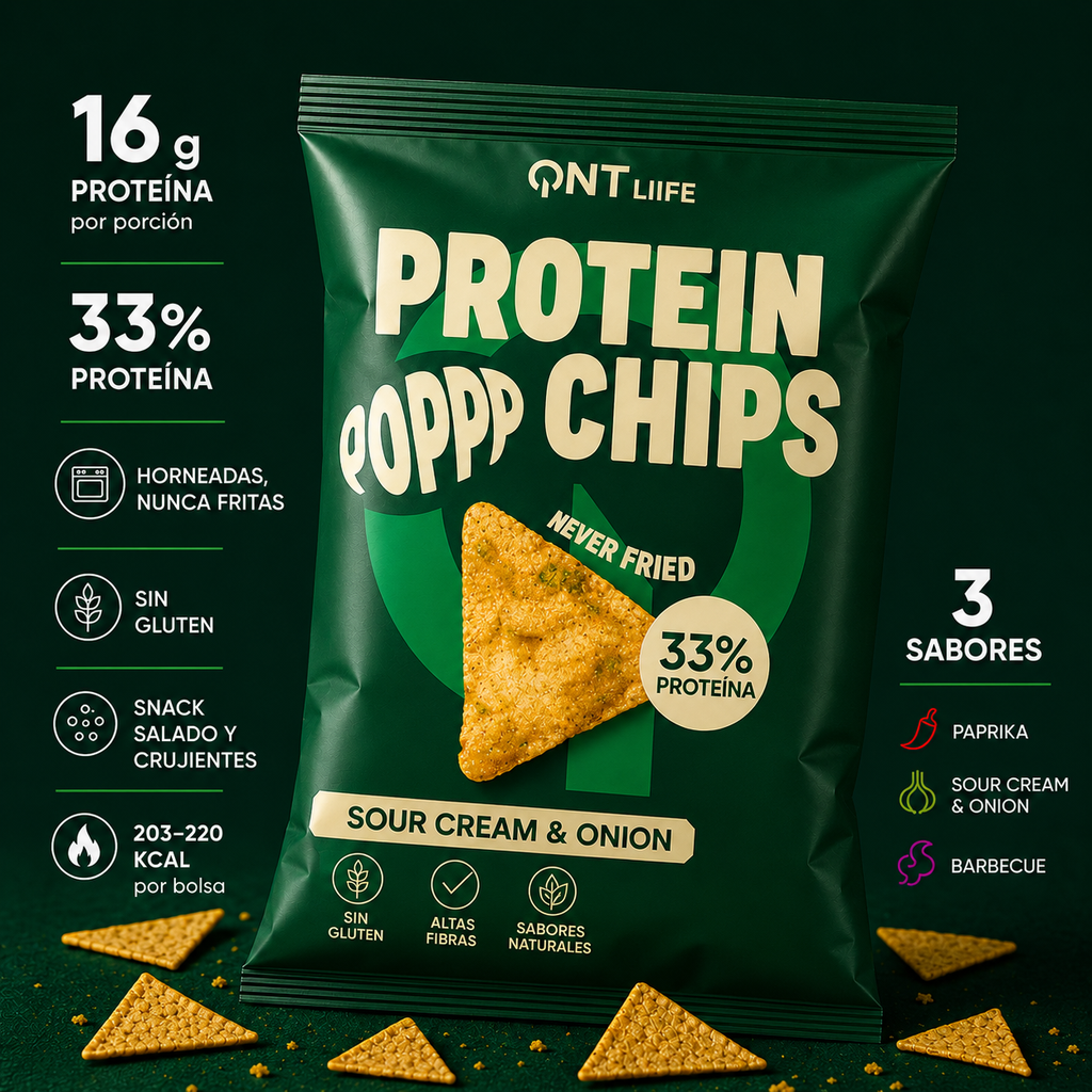 Protein Chips  12 x 50 gr. | Snack salado con 16,5 gr de proteína