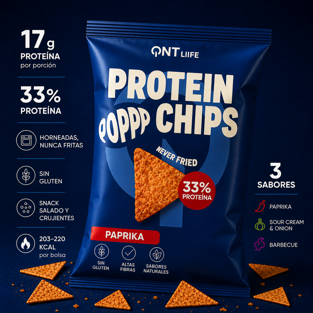 Protein Chips  12 x 50 gr. | Snack salado con 16,5 gr de proteína