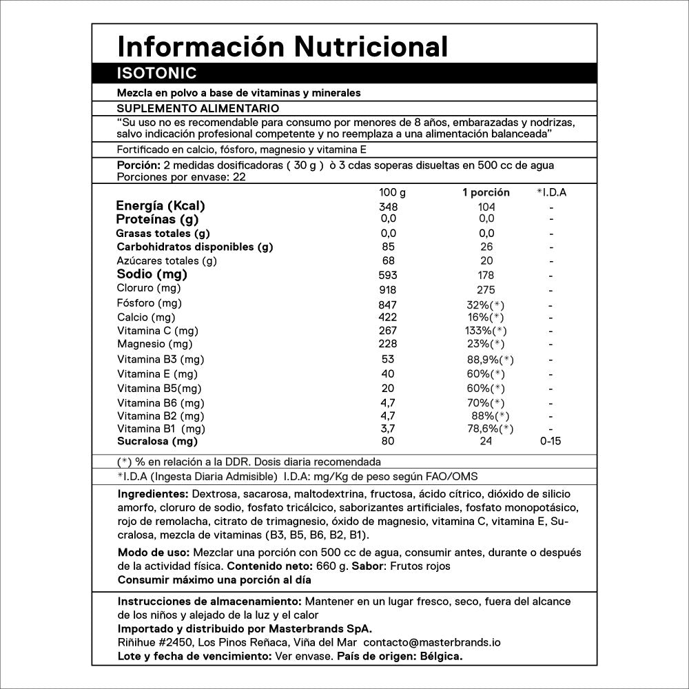 Pack Bebida Isotónica en Polvo 660 grs + 25 Geles Energéticos 55 ml.