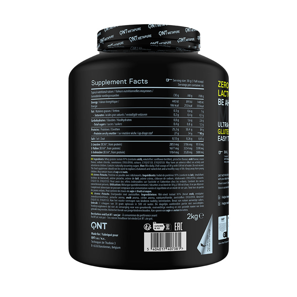 Metapure Whey Protein Isolate Zero Carb 2 Kgs