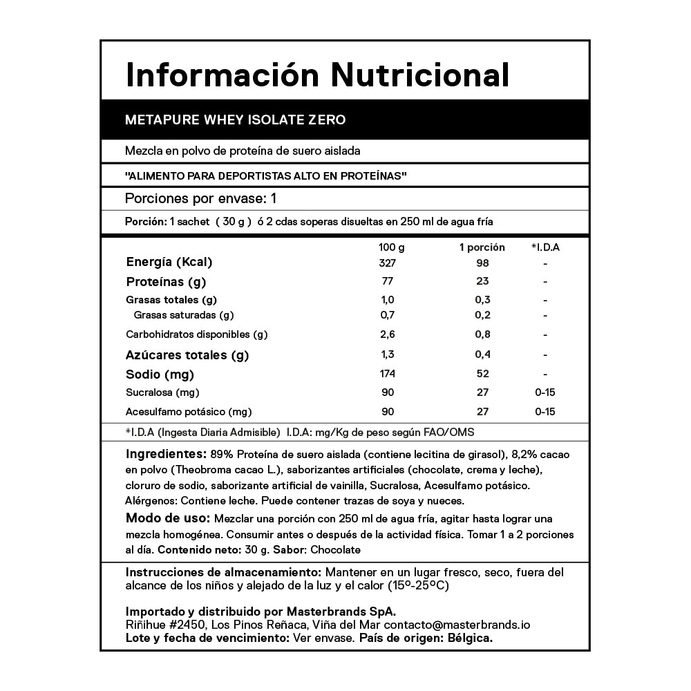 Pack 3 Servicios individuales proteína 30 gr