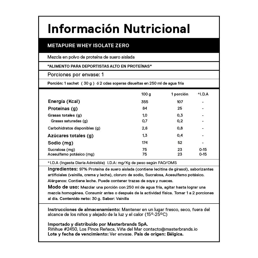 Pack 3 Servicios individuales proteína 30 gr