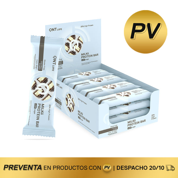 Caja de 12 Barras de Proteína Milkii Protein Bar 12x60 grs (PREVENTA)