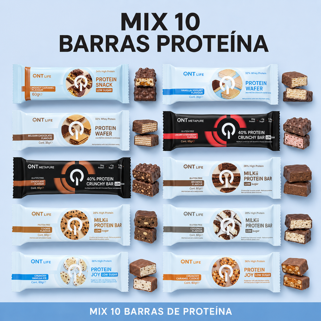 Mix 10 barras de proteína - ⏹ ¡Alto en proteínas! ⏹
