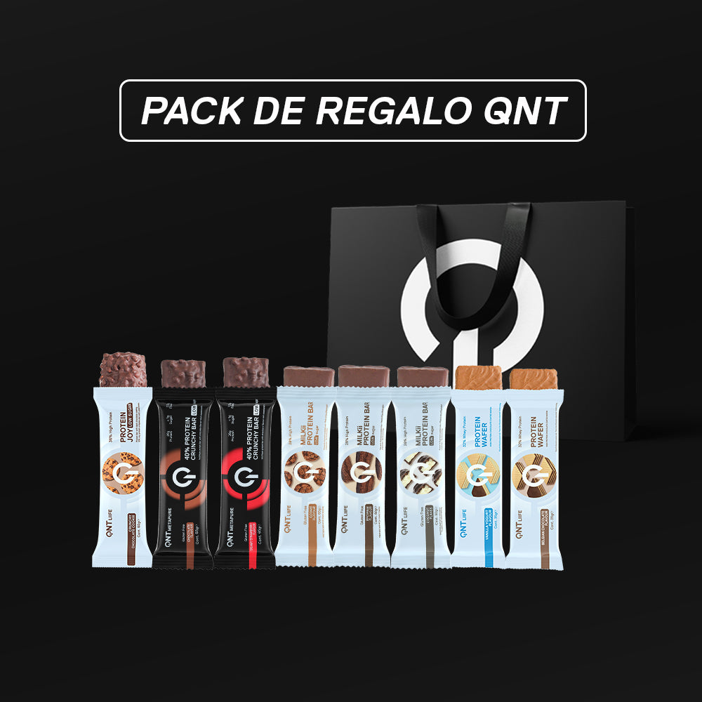 Pack de Regalo Barras QNT - Edición especial incluye bolsa negra con logo