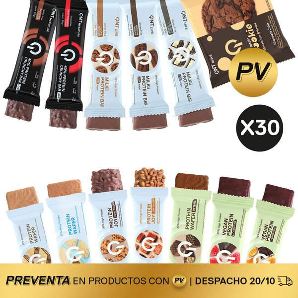 Mix 30 Barritas de Proteína Surtidas (PREVENTA)