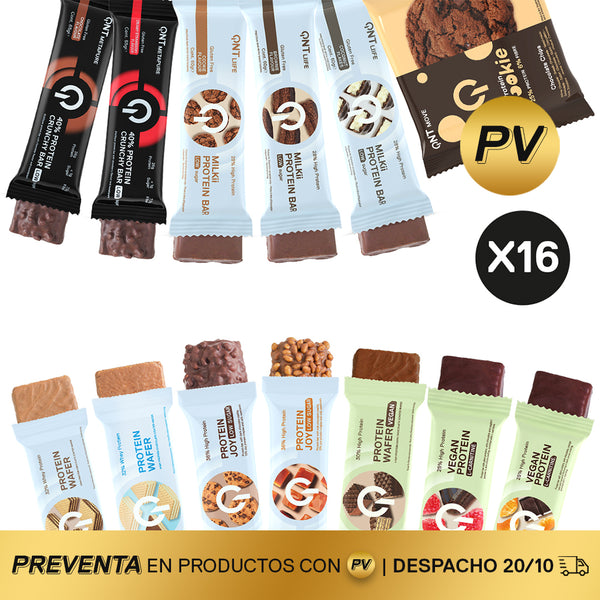 Mix 16 Barritas de Proteína Surtidas (PREVENTA)