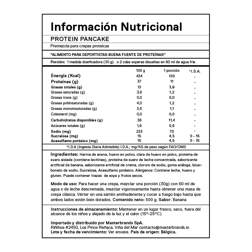 Mezcla de proteína para pancake y waffles | 500 gr.