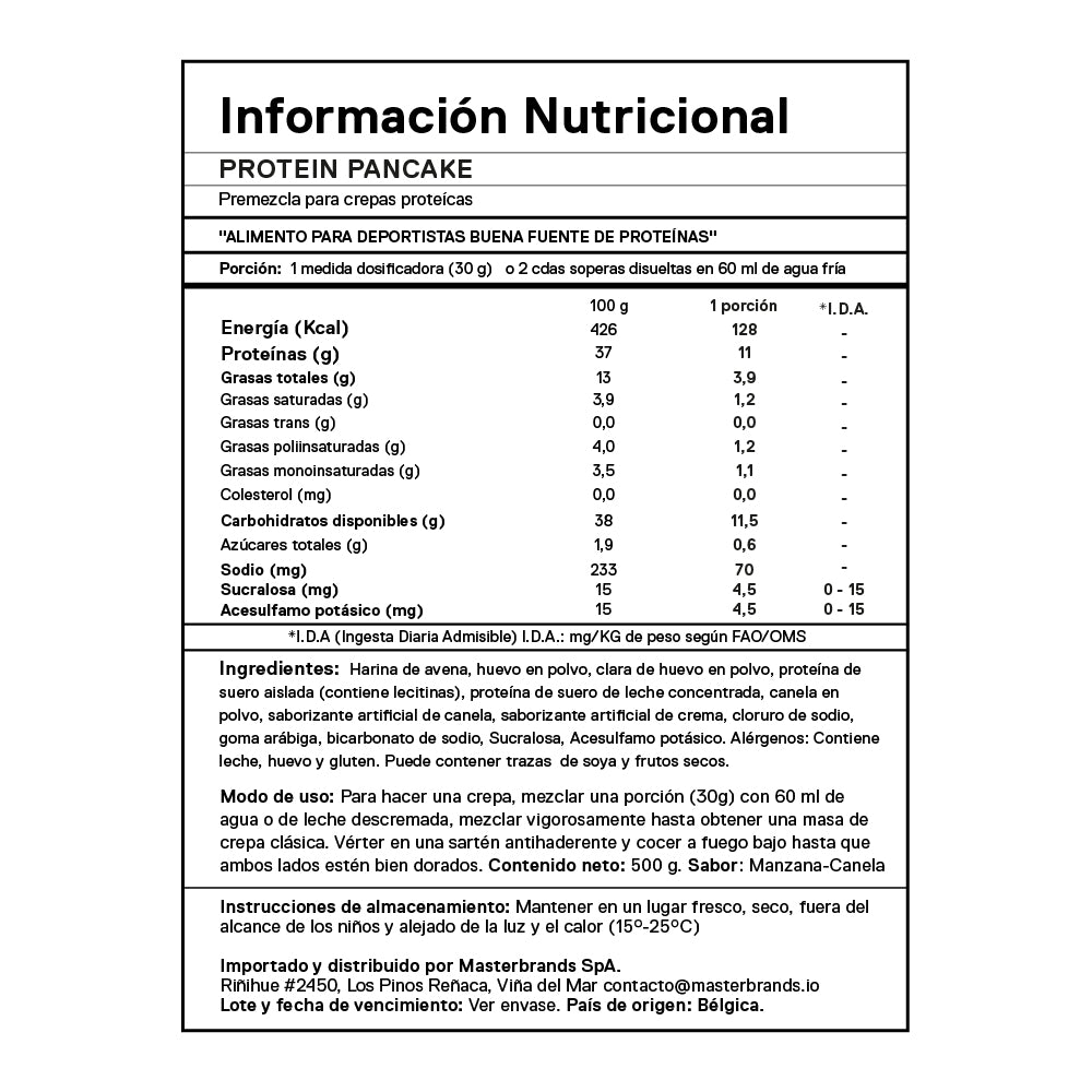 Mezcla de proteína para pancake y waffles | 500 gr.