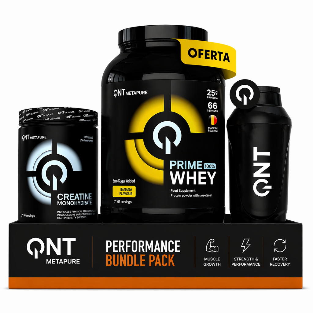 Pack Proteína Prime Whey 2k + Creatina 300 gr + Shaker (2 meses)
