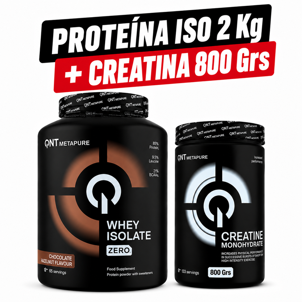 Pack Proteína Metapure Isolate Zero 2 Kg + Creatina 800 Grs + ENVÍO GRATIS