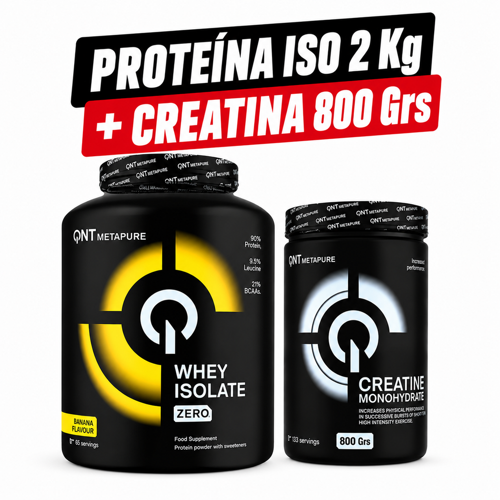 Pack Proteína Metapure Isolate Zero 2 Kg + Creatina 800 Grs + ENVÍO GRATIS