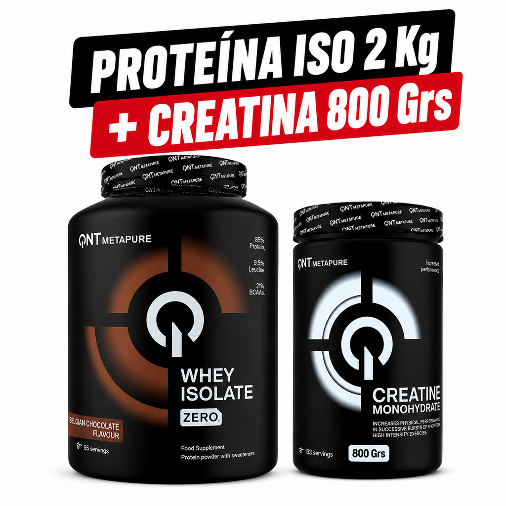 Pack Proteína Metapure Isolate Zero 2 Kg + Creatina 800 Grs + ENVÍO GRATIS