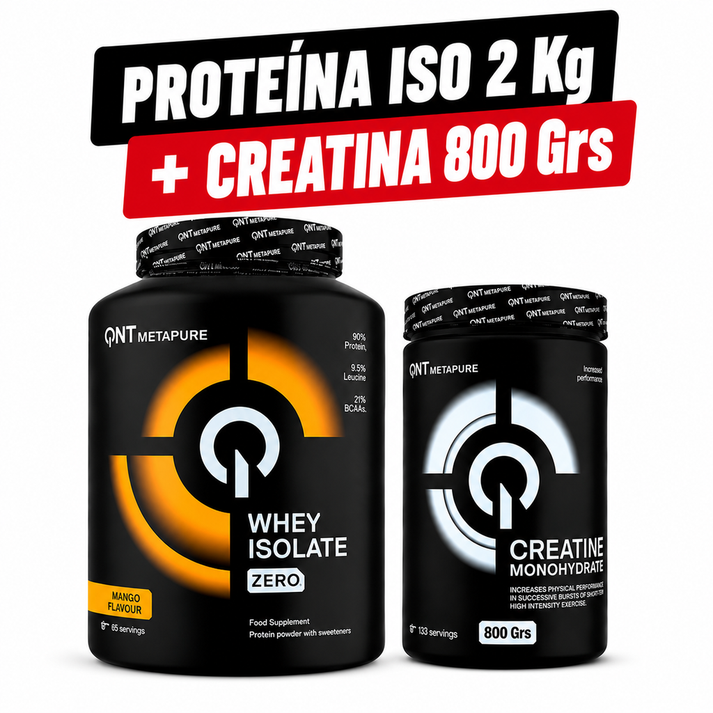 Pack Proteína Metapure Isolate Zero 2 Kg + Creatina 800 Grs + ENVÍO GRATIS