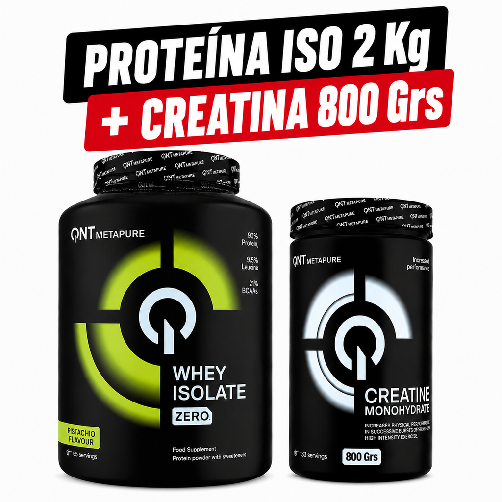 Pack Proteína Metapure Isolate Zero 2 Kg + Creatina 800 Grs + ENVÍO GRATIS