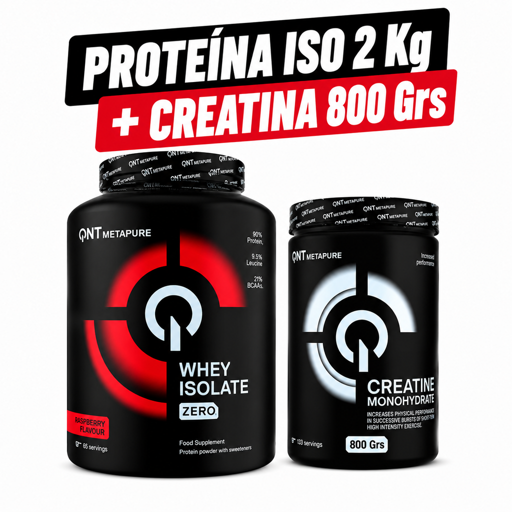 Pack Proteína Metapure Isolate Zero 2 Kg + Creatina 800 Grs + ENVÍO GRATIS