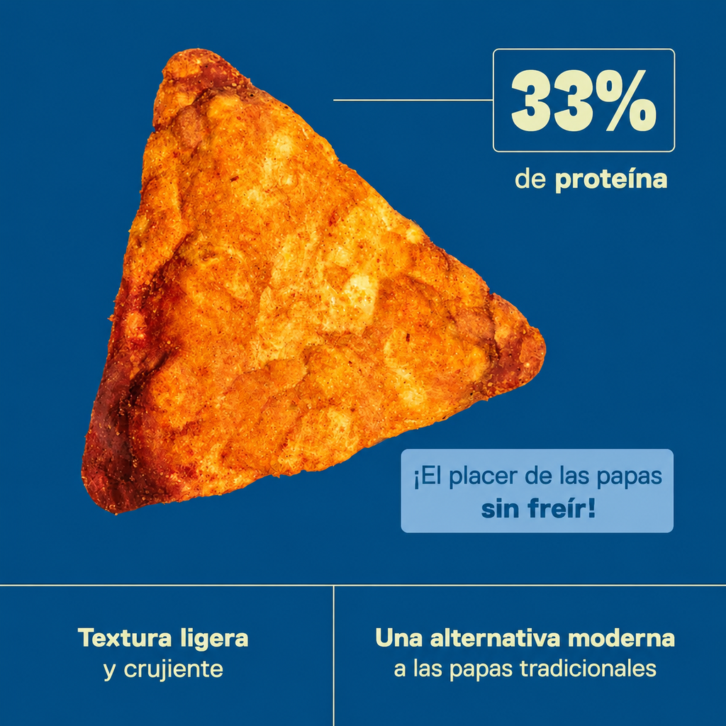 Protein Chips  12 x 50 gr. | Snack salado con 16,5 gr de proteína