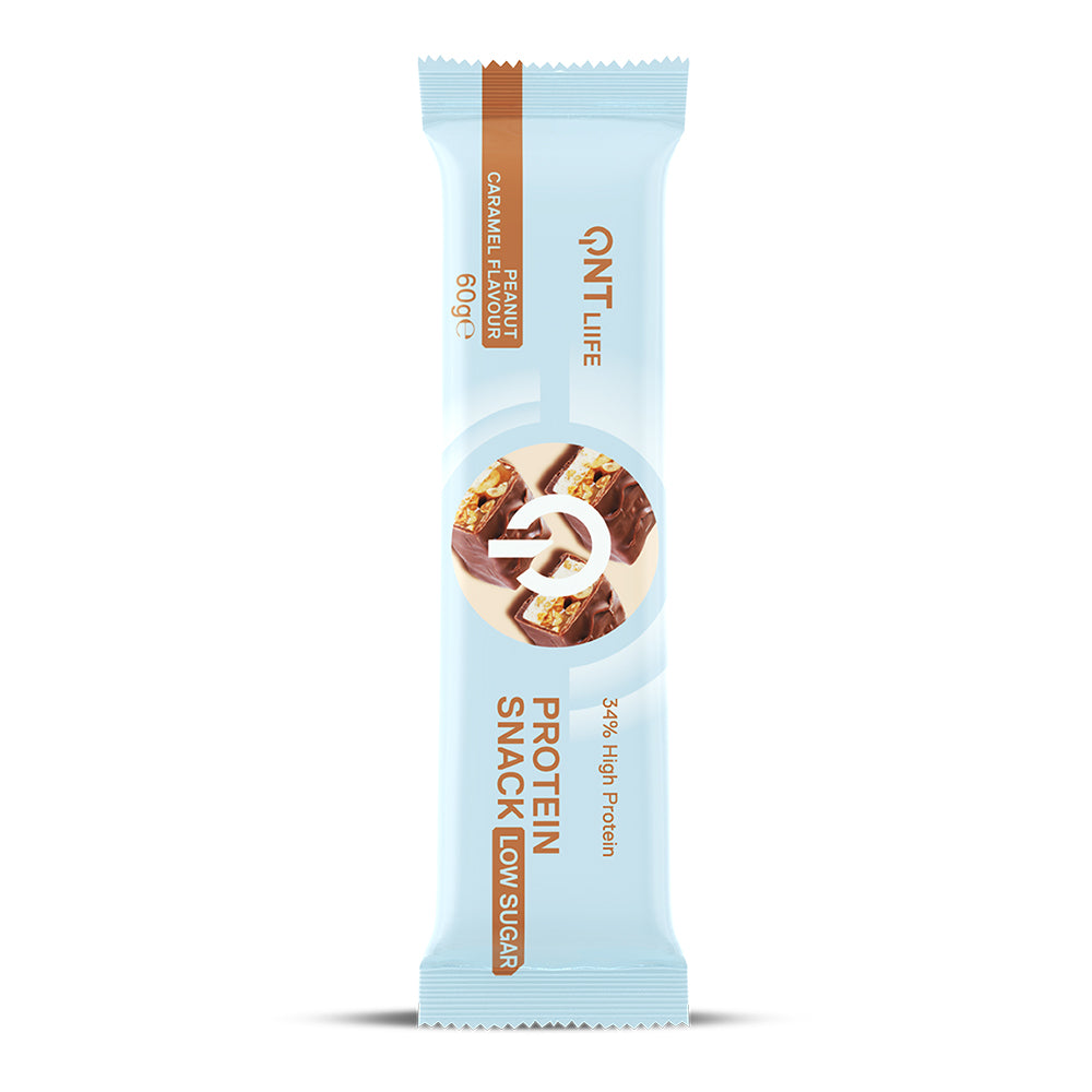 *NUEVA* Caja de 12 Barras de Proteína Peanut Caramel 12x60 grs