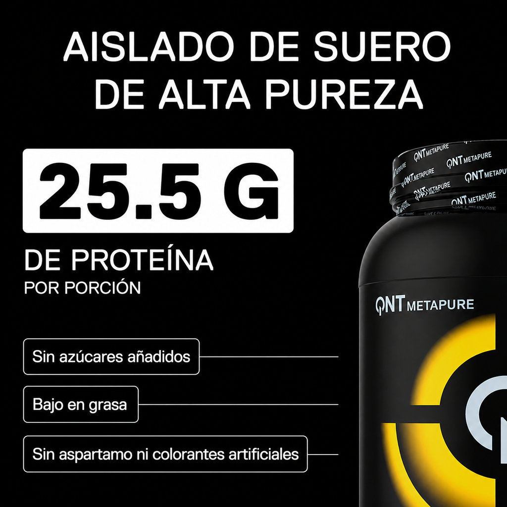 Metapure Whey Protein Isolate Zero Carb 908 Grs | 30 servicios