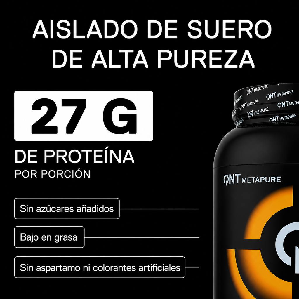 Metapure Whey Protein Isolate Zero Carb 908 Grs | 30 servicios