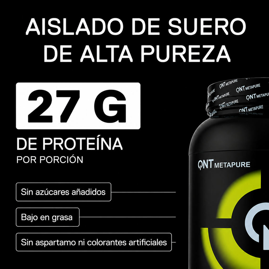 Metapure Whey Protein Isolate Zero Carb 908 Grs | 30 servicios