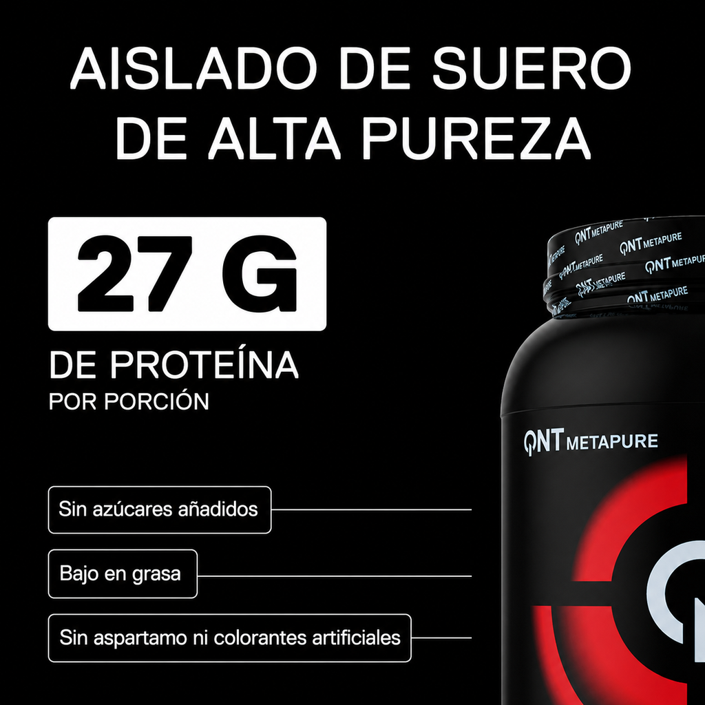Metapure Whey Protein Isolate Zero Carb 908 Grs | 30 servicios
