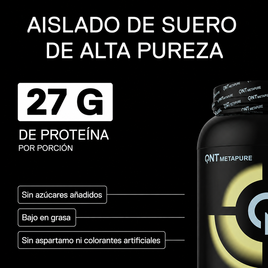 Metapure Whey Protein Isolate Zero Carb 2 Kgs | 66 servicios + ENVÍO GRATIS