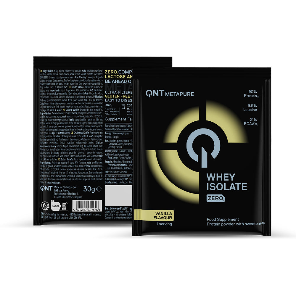 Pack 10 sobres de Proteína Metapure Iso Zero Carbohidratos | 10 x 30 gr