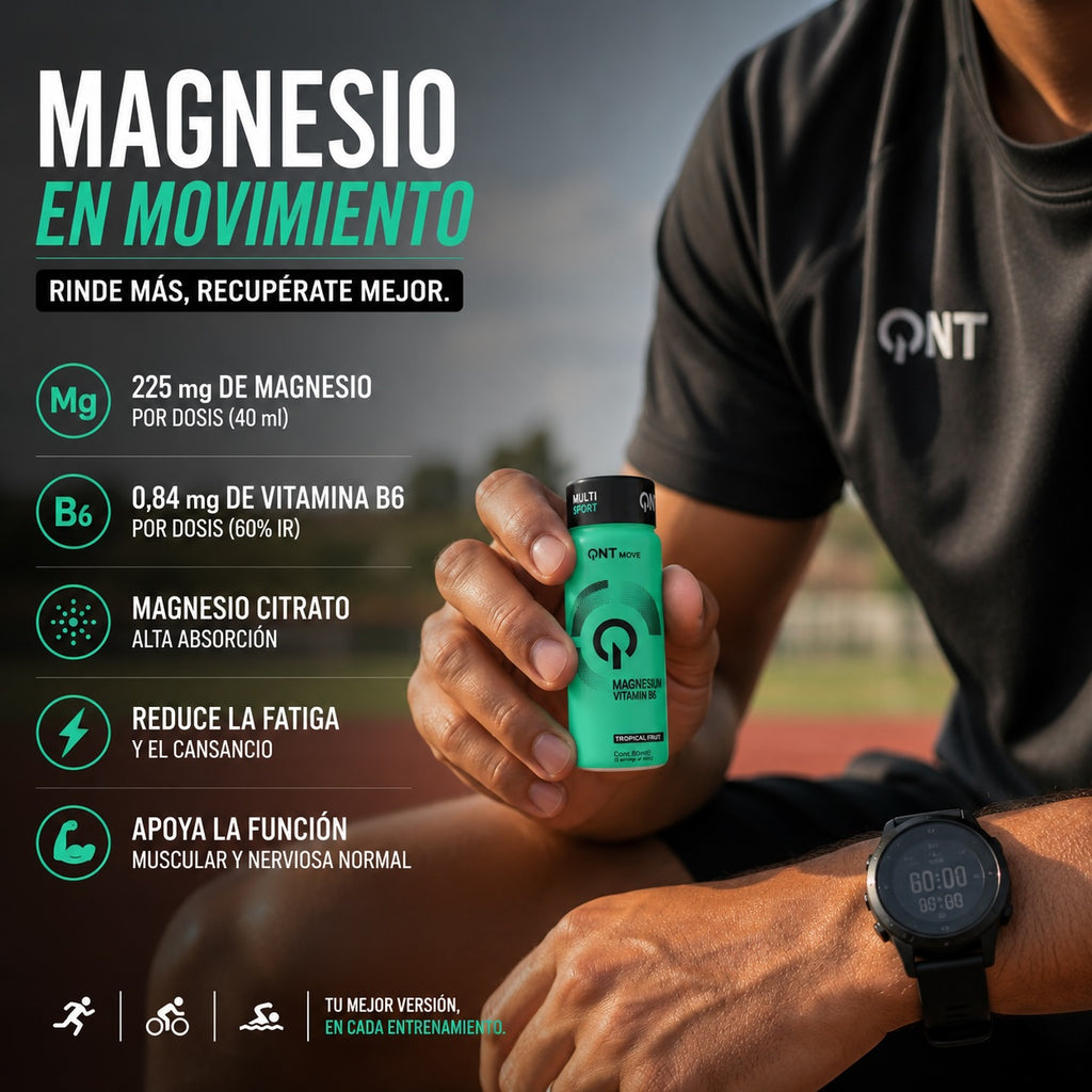 Bandeja de 12 Shots de Magnesio + Vitamina B6 12x80 ml (24 servicios)
