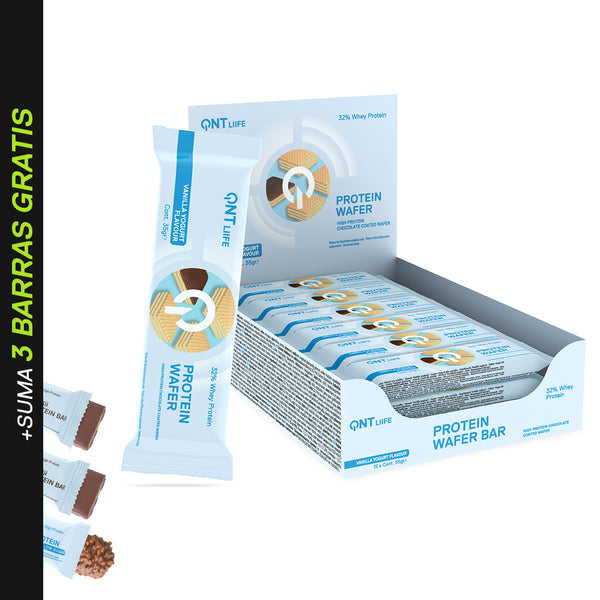 Caja De 12 Barras De Proteína Wafer Bar 12x35 Grs