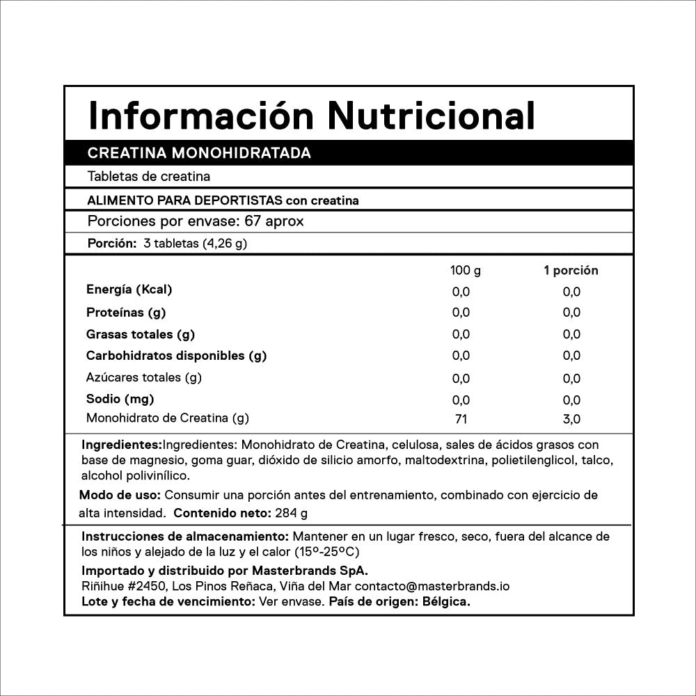 Creatina Monohidratada - 200 Comprimidos
