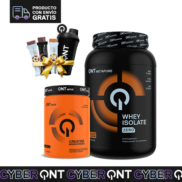 Pack Proteína Metapure 908 Grs + Creatina 300 Grs (Regalo 3 barritas y shaker 600ml)