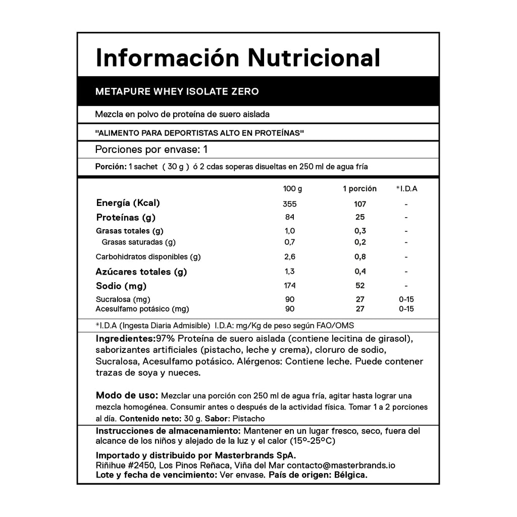 Pack 3 Servicios individuales proteína 30 gr