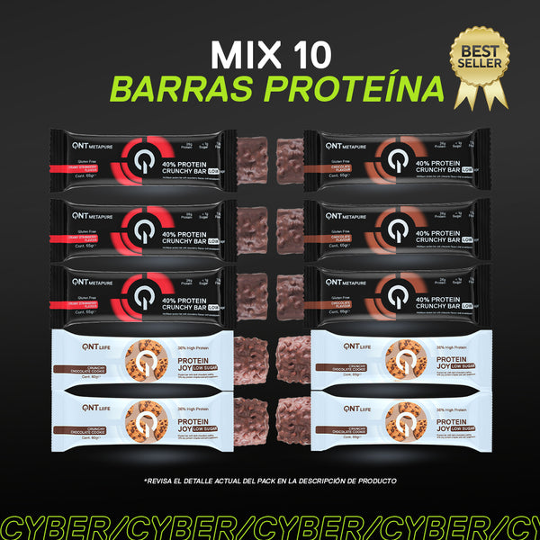 Mix 10 barras de proteína - Especial Cyber QNT