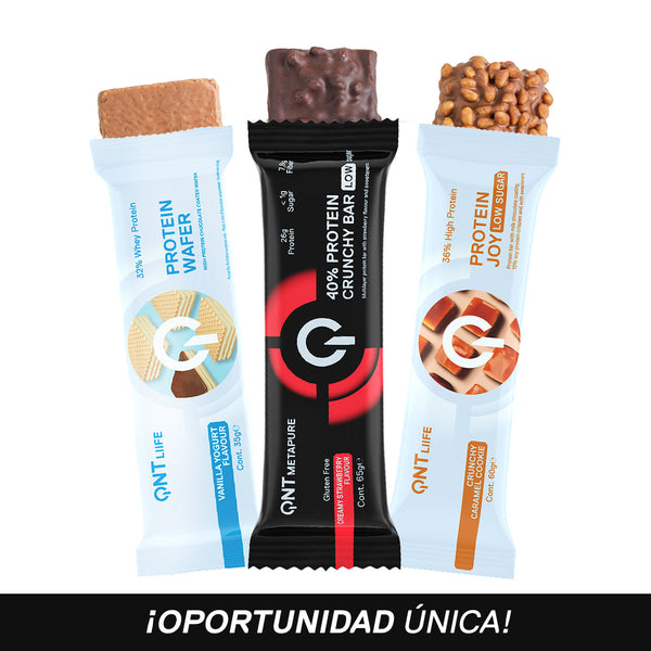 🎁 Mix 3 Barritas de proteína (100% off)