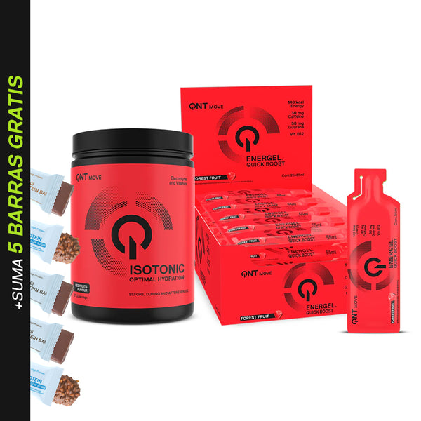Pack Bebida Isotónica en Polvo 660 grs + 25 Geles Energéticos 55 ml.