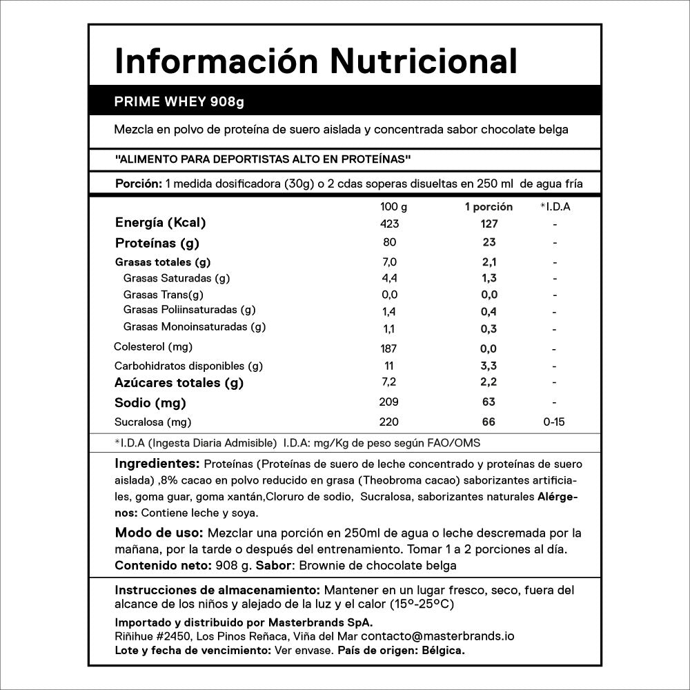 Proteína Metapure Prime Whey 908 Grs